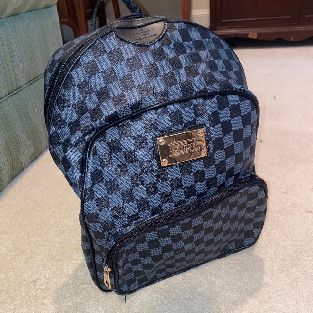Checkered backpack